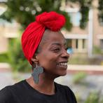 Rode hoofddoek / Rode headwrap, Kleding | Dames, Hoeden en Petten, Ophalen of Verzenden, Nieuw