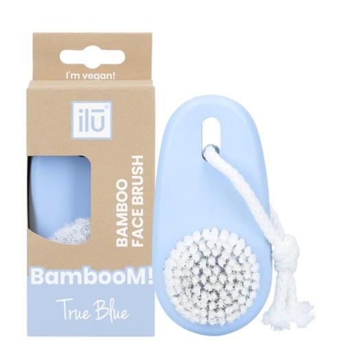 ilu Bamboom! Face Brush Bamboo - True Blue, Sieraden, Tassen en Uiterlijk, Uiterlijk | Gezichtsverzorging, Verzorging, Nieuw, Ophalen of Verzenden