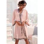 Lascana Kimono met gemusterde contrastbies, Kleding | Dames, Verzenden