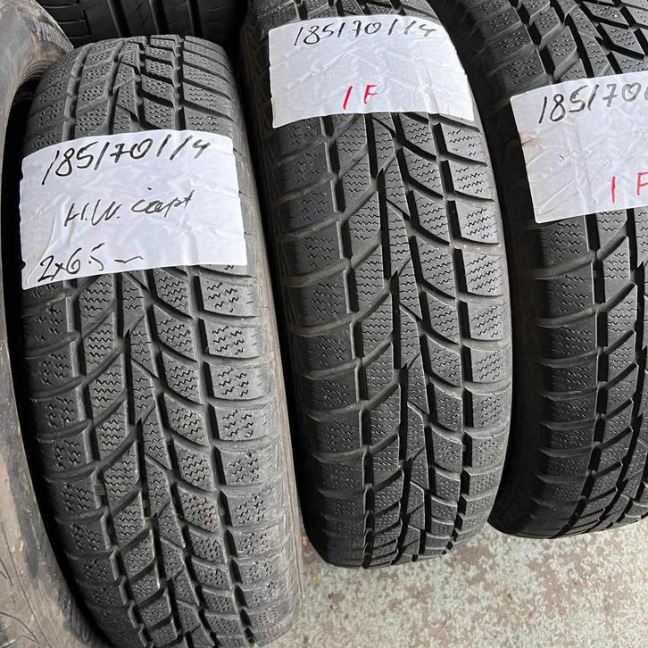 2 x Hankook Winter i*cept 185-70-14 Winterbanden 6,5mm, Auto-onderdelen, Banden en Velgen, 14 inch, Winterbanden, 185 mm, Personenwagen