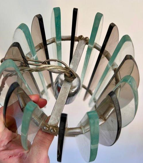 Plafondlamp - Glas, Antiek en Kunst, Antiek | Lampen
