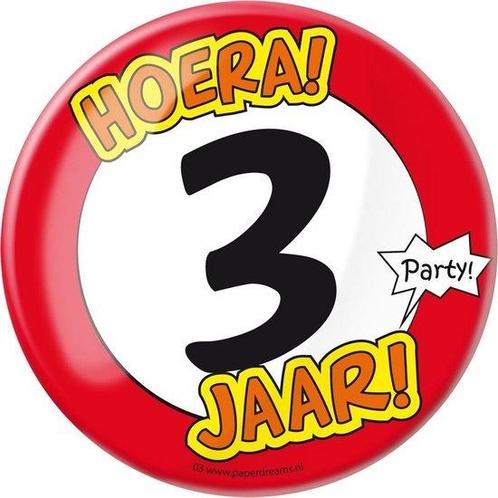 Paperdreams - Button XL - 3 Jaar, Verzamelen, Speldjes, Pins en Buttons, Ophalen of Verzenden