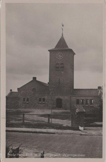 WIERINGERMEER - Ned. Herv. Kerk te Wieringerwerf, Wiering..., Verzamelen, Ansichtkaarten | Nederland, Verzenden
