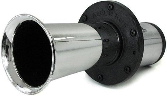 Claxon fanfare met vintage sound sound chrome, Fietsen en Brommers, Elektrische fietsen, Nieuw, Ophalen of Verzenden