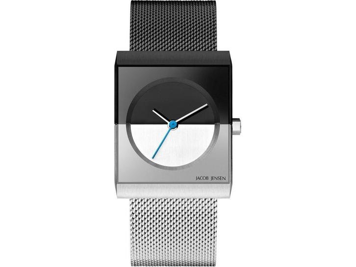Jacob Jensen 525 Classic - Dameshorloge - Zwart - diameter, Huis en Inrichting, Woonaccessoires | Overige, Zo goed als nieuw, Verzenden