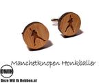 LaserWood manchetknopen Honkbal, Nieuw, Verzenden