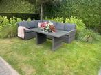 Prachtige diningeset met hoge tafel, 6 zitplaatsen, Zo goed als nieuw, Loungeset, Wicker
