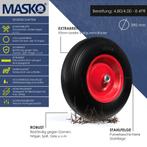 MASKO® Kruiwagenwiel Massief - 4.80/4.00-8 Ø 390mm - Zwart, Tuin en Terras, Verzenden, Nieuw