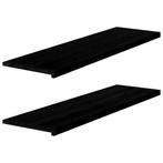 vidaXL Vensterbanken 2 st 140x40x2 cm massief eikenhout, Doe-het-zelf en Verbouw, Kozijnen en Schuifpuien, Verzenden, Nieuw