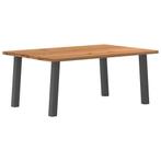 vidaXL Eettafel rechthoekig 180x120x74 cm massief eikenhout, Huis en Inrichting, Verzenden, Nieuw