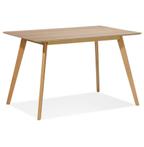 Design 'MARIUS' tafel / bureau in hout met natuurlijke afwer