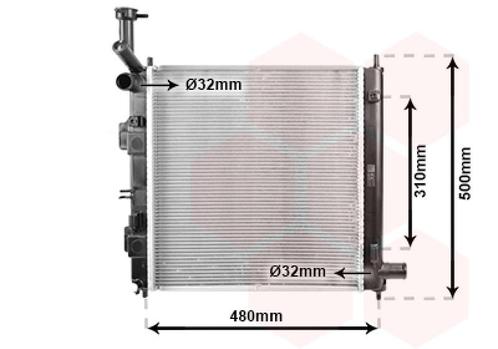RADIATOR VOOR KIA PICANTO JA 2017- 25310G6000, Auto-onderdelen, Airco en Verwarming, Nieuw, Ophalen of Verzenden