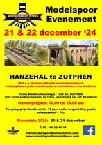 Treinenbeurs / modelspoorbeurs 21 en 22 december 24 Zutphen, Hobby en Vrije tijd, Nieuw, Locomotief, Gelijkstroom of Wisselstroom