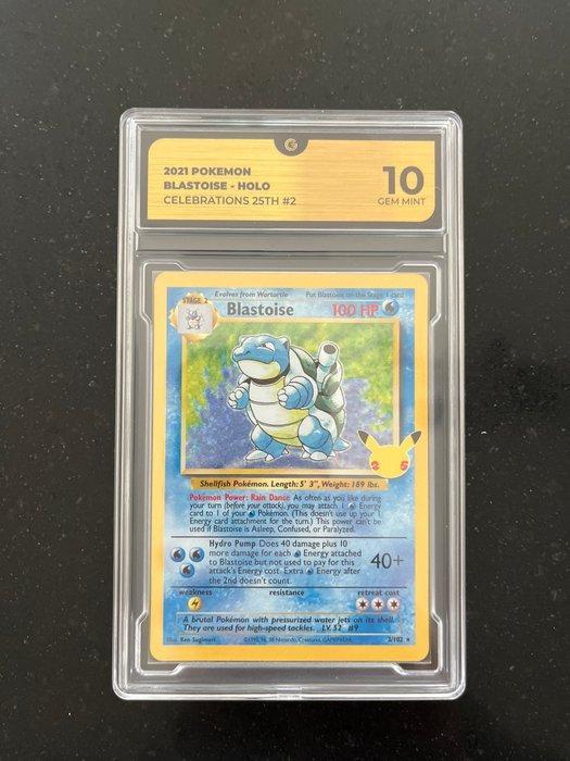 Pokémon - 1 Graded card - Blastoise 2 Foil, Promo card - GG, Hobby en Vrije tijd, Verzamelkaartspellen | Pokémon
