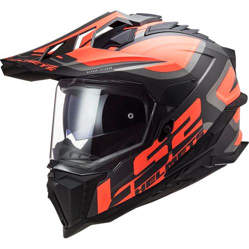 LS2 MX701 Explorer Alter Mat Zwart Fluo Oranje 06 Adventure, Motoren, Kleding | Motorhelmen, Offroadhelm, Heren, XXL, Nieuw met kaartje
