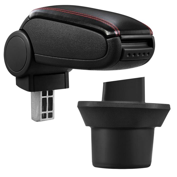 Armsteun BMW Mini 2006 R55 R56 R57 zwart met rood stiksel, Auto diversen, Auto-accessoires, Verzenden