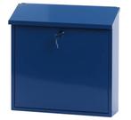V-part Wandbrievenbus Malagan 37 X 11,5 Cm Staal Blauw, Ophalen of Verzenden, Nieuw