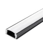 Zwarte opbouw profiel Aluminium 2 meter Compleet incl. witte, Huis en Inrichting, Lampen | Overige, Ophalen of Verzenden, Nieuw