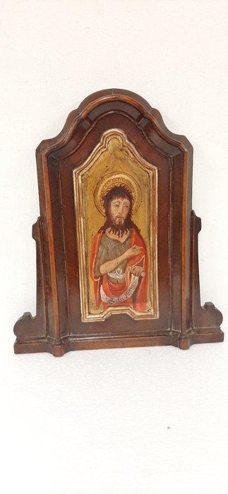 Decoratief geschilderd ornament - San Giovanni - 44 x 51 cm, Antiek en Kunst, Kunst | Niet-Westerse kunst