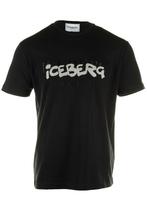 40% Iceberg  T-Shirts  maat XL, Kleding | Heren, T-shirts, Nieuw, Zwart, Verzenden
