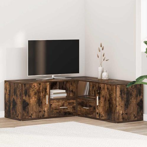 vidaXL Hoekkast 200x40x45 cm bewerkt hout gerookt, Huis en Inrichting, Kasten | Overige, Nieuw, Verzenden