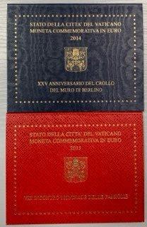 Vaticaan. 2 Euro 2014/2015 Muro di Berlino + Incontro, Postzegels en Munten, Munten | Europa | Euromunten