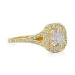 Ring - 18 karaat Geel goud - 1.91ct. tw. Diamant, Nieuw
