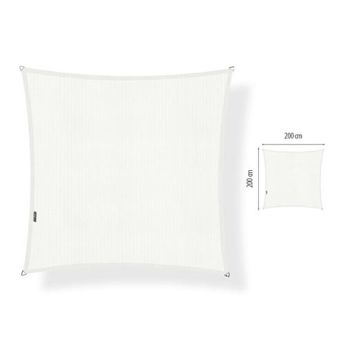 Schaduwdoek 2x2 vierkant Arctic white, Tuin en Terras, Schaduwdoeken, Nieuw, Ophalen of Verzenden