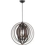 LED Hanglamp - Trion Bola - E27 Fitting - Rond - Mat, Huis en Inrichting, Lampen | Hanglampen, Ophalen of Verzenden, Nieuw, Hout