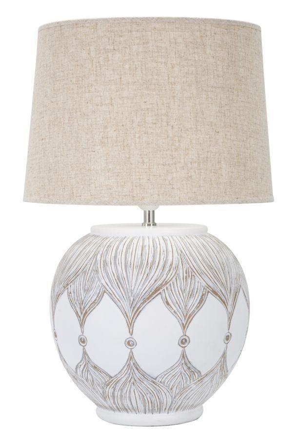 TAFELLAMP POLYRESIN ROND ATENE CM Ø 38X59, Huis en Inrichting, Lampen | Tafellampen, Ophalen of Verzenden