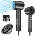 Fohn - Haardroger - Föhn met diffuser - 1600W - Zwart - Aigo, Verzenden, Zo goed als nieuw