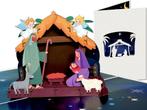 Kerstkaart Kerststal Josef Maria Jezus pop-up kaart, Verzenden, Nieuw