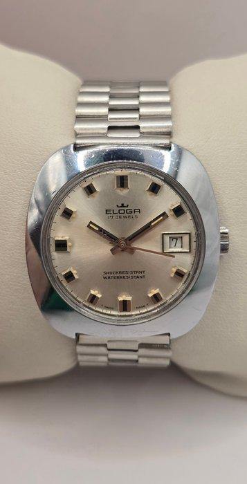 Eloga - Vintage Hand-Wind Date - Zonder Minimumprijs - 0156, Sieraden, Tassen en Uiterlijk, Horloges | Heren