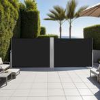 Aluminium dubbele windscherm uitschuifbaar met oprolmechanis, Tuin en Terras, Zonneschermen, Verzenden, Nieuw