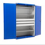 Gebruikte Materiaalkasten 2 deuren (cilindersluiting), Huis en Inrichting, Kasten | Lockerkasten, Ophalen of Verzenden, Gebruikt