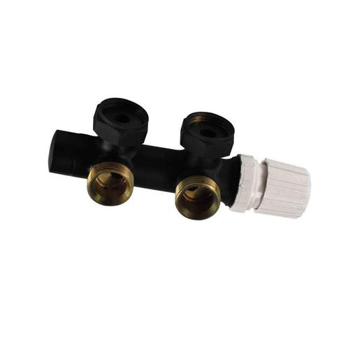 Onderblok BWS Rio Thermostatisch 3/4 Mat Zwart Haaks, Doe-het-zelf en Verbouw, Sanitair, Overige typen, Nieuw, Ophalen of Verzenden