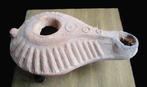 Oud-Romeins Terracotta Olielamp oog van bescherming - 96 mm, Antiek en Kunst