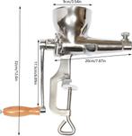 Slowjuicer handmatige Sapcentrifuge - Citruspers - RVS -, Witgoed en Apparatuur, Juicers, Ophalen of Verzenden, Zo goed als nieuw