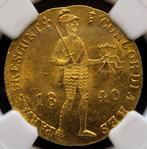 Gouden Dukaat 1840 Lelie MS63 (NGC) (pop 1/2), Postzegels en Munten, Munten, Verzenden