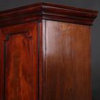 Victoriaanse Vierdeurs-kast met schijn-ladenfronten in de on, Antiek en Kunst, Antiek | Meubels | Kasten, Ophalen of Verzenden
