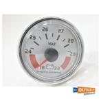 Bieden: Volvo Penta Voltmeter white 18-32V - 874925, Watersport en Boten, Ophalen of Verzenden, Nieuw, Kabel of Apparatuur