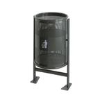 Afvalbak 60 ltr op statief - grafiet, Verzenden, Nieuw