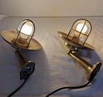 Decorative ships lamp (2) - Glas, Messing, Antiek en Kunst