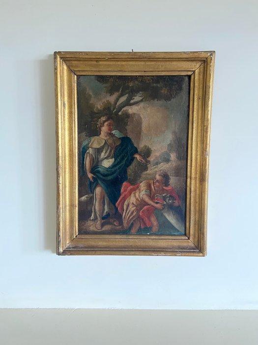 Scuola napoletana (XVII), Cerchia di Solimena - L’Arcangelo, Antiek en Kunst, Kunst | Schilderijen | Klassiek