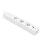 Modee Slimme Stekkerdoos 1,5m - 3 Voudig - 2x USB en 2x USB, Verzenden, Nieuw