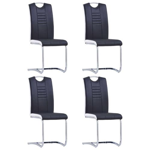 Eetkamerstoelen Zwart Set - Handige Retourdeal! (4 stuks), Huis en Inrichting, Stoelen, Vier, Zwart, Nieuw, Ophalen of Verzenden