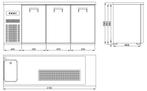 CombiSteel Bierkoeler | RVS | 3 Deuren Rechts + 1 Spoelbak L, Ophalen of Verzenden, Nieuw