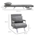 TRUUSK Relaxstoel Ligstoel Stoel, Ligfunctie, Logeerbed, 65, Verzenden, Nieuw