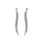 Oorbellen - 18 karaat Witgoud - 1.23ct. tw. Diamant, Nieuw