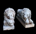 sculptuur, Coppia leoni - 19 cm - Paartje leeuwen Canova -